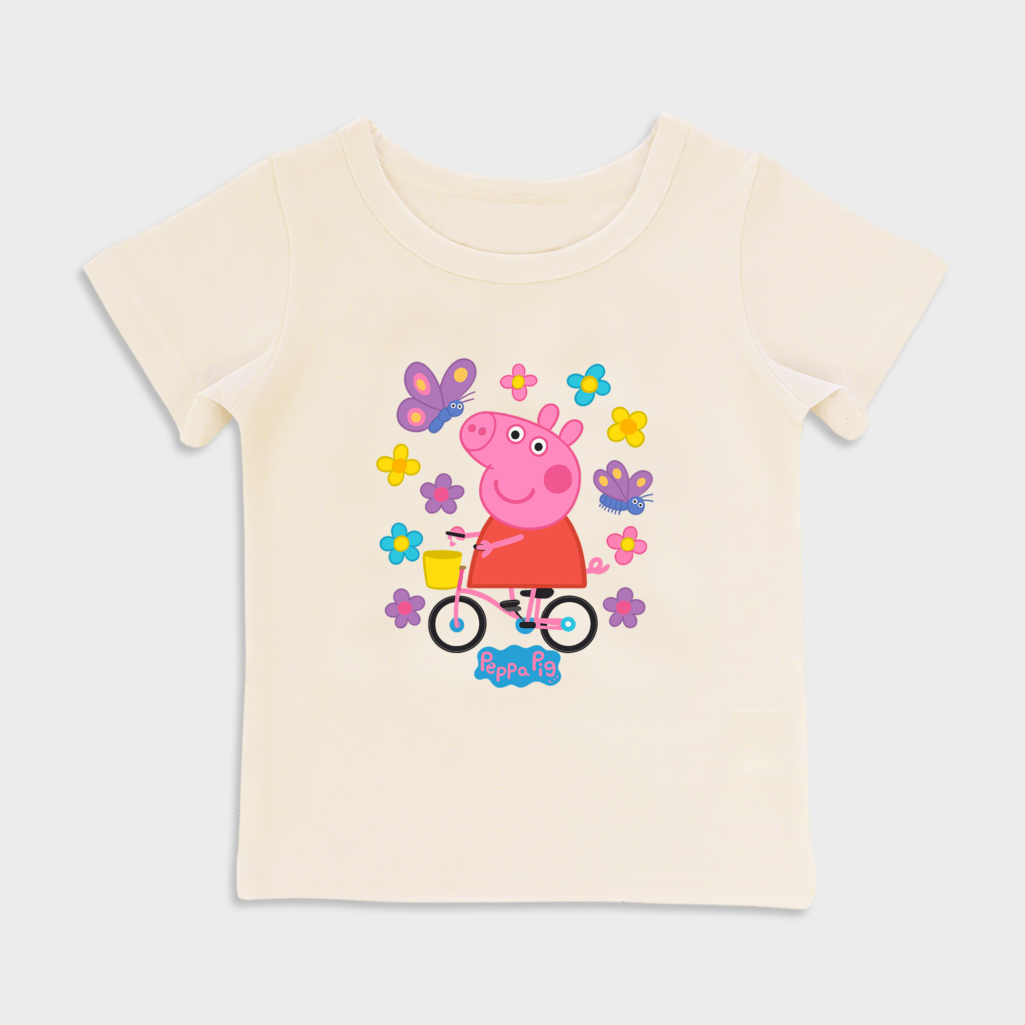 Pig design Baby shirt in Beige