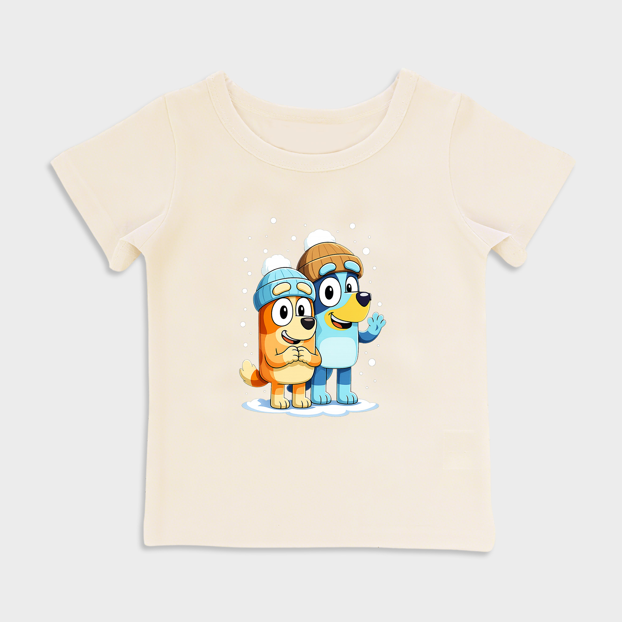 Snow design Baby shirt in Beige
