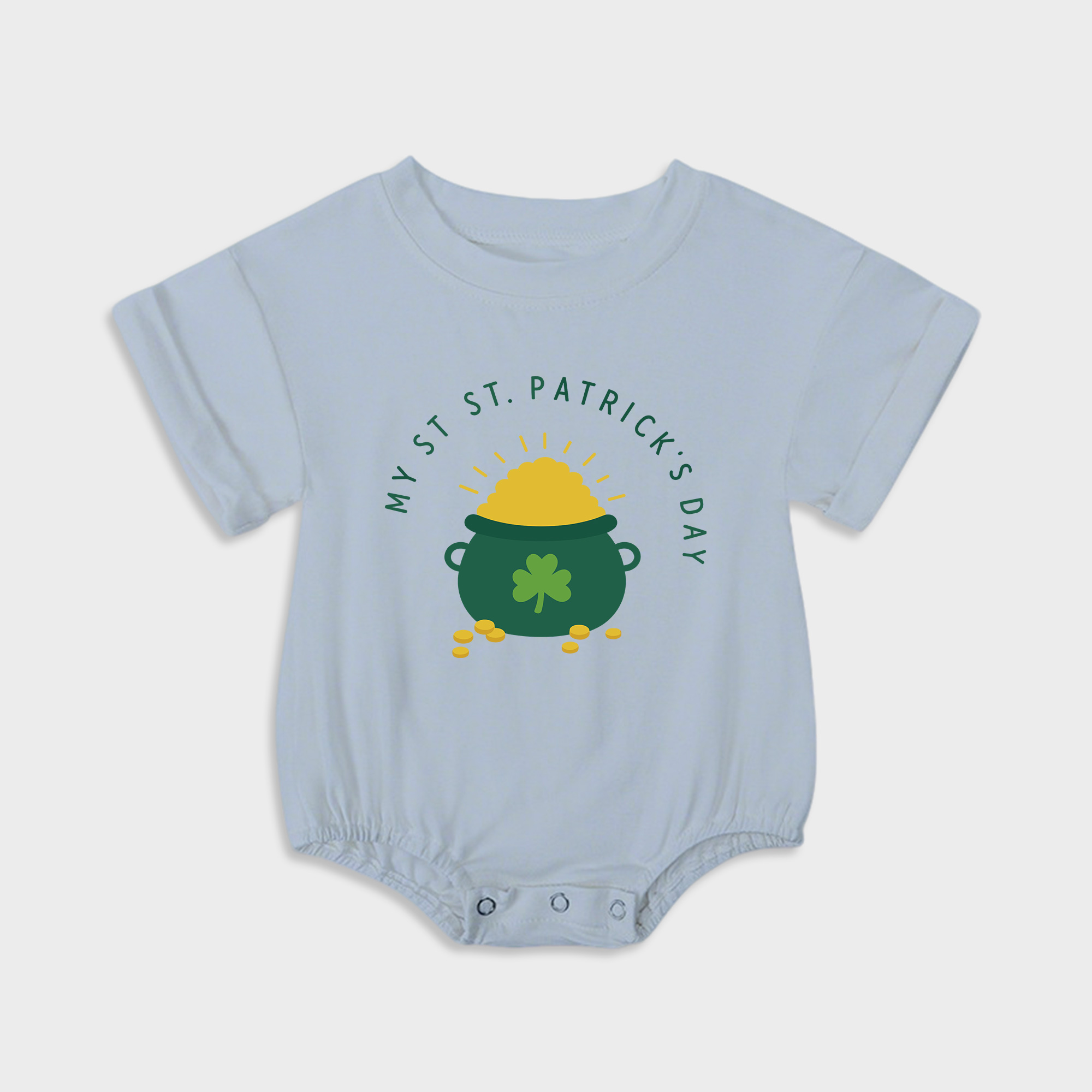 baby onesies - St. Patrick's Day Baby Triangular Stretchy Onesies