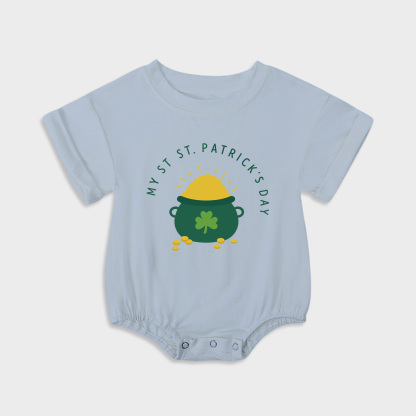 baby onesies - St. Patrick's Day Baby Triangular Stretchy Onesies