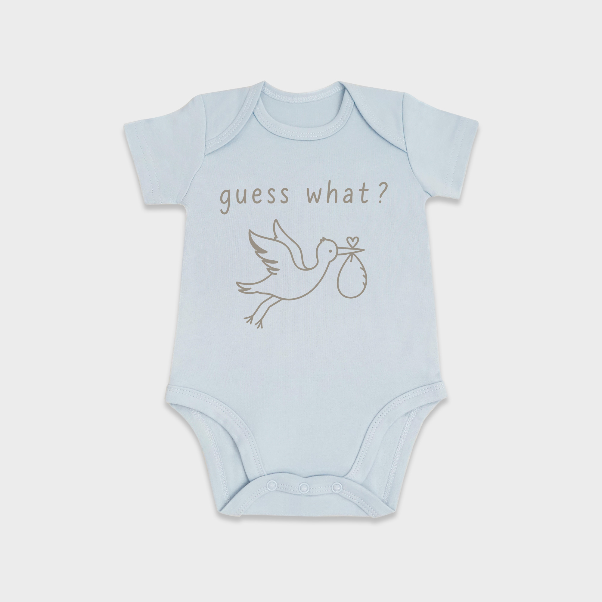Stork Announcement Baby Onesies