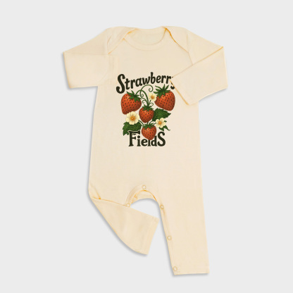 Strawberry Fields Long Sleeve &Long Leg Jumpsuit Light Yellow