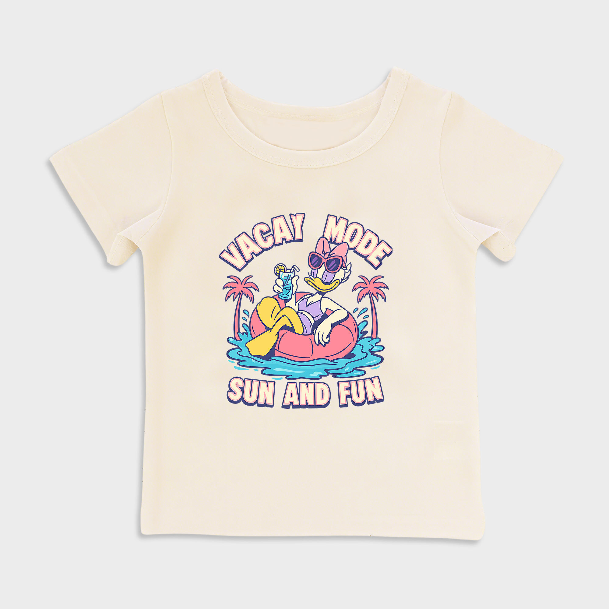 Sun And Fun design Baby shirt in Beige