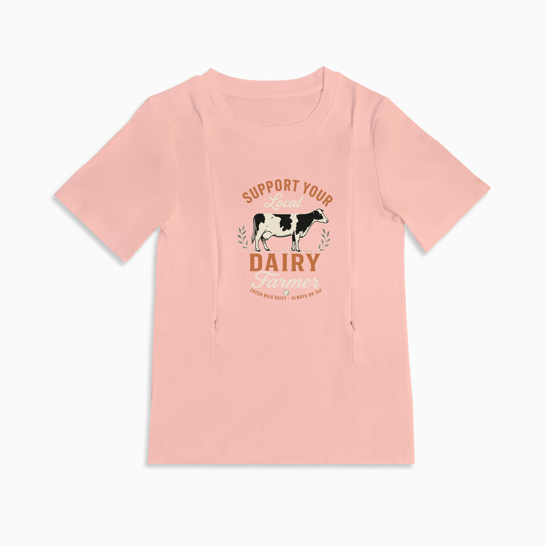 Support Your Local Farmer Mom Breastfeeding Nursing T Shirt