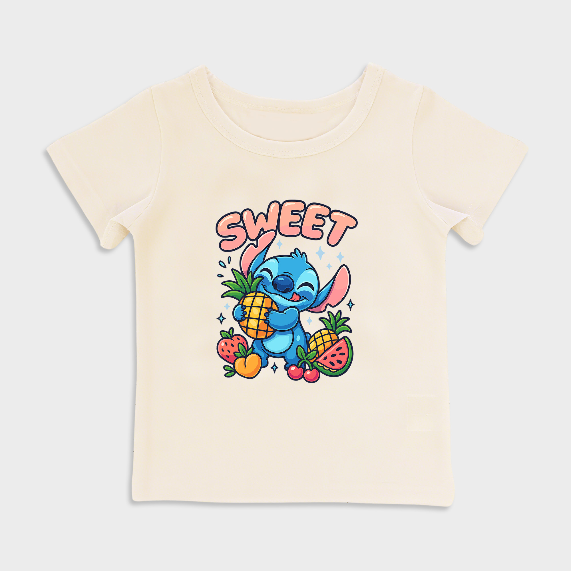 Sweet design Baby shirt in Beige
