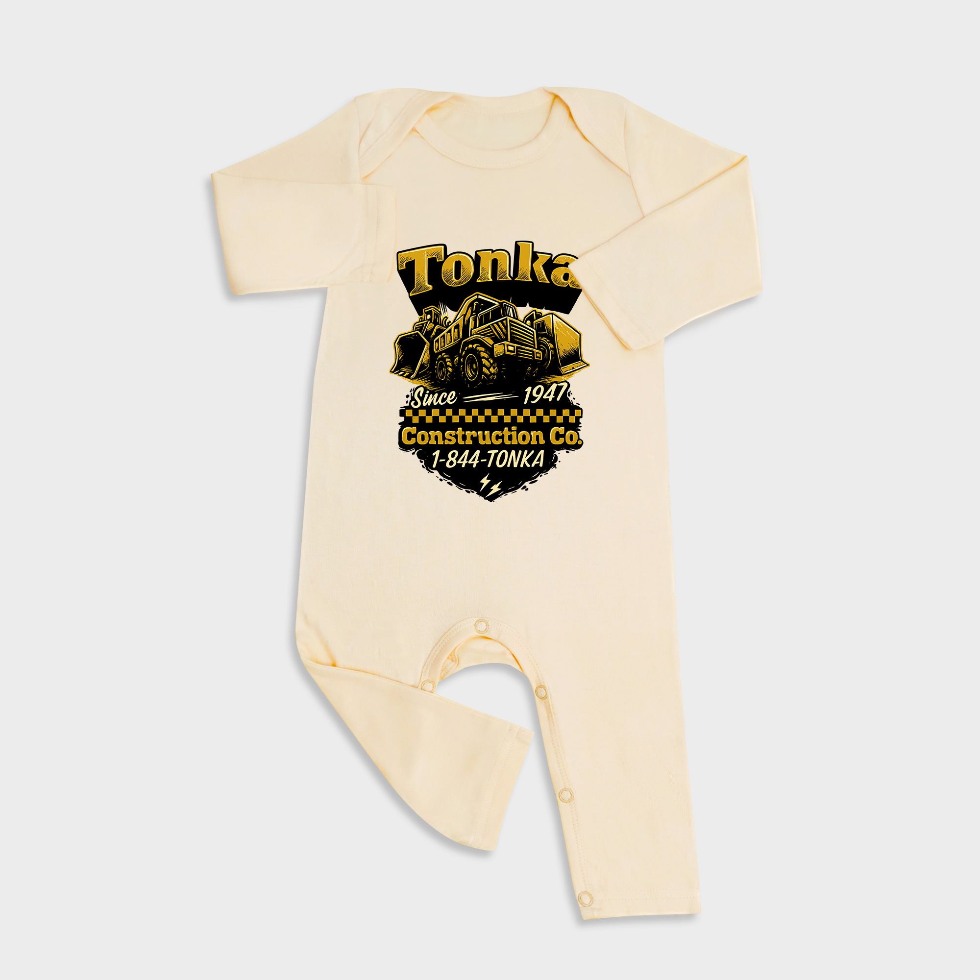 Tonka Long Sleeve &Long Leg Jumpsuit Light Yellow