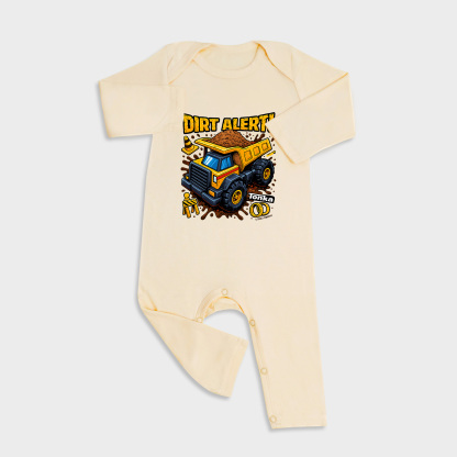 Tonka Truck Long Sleeve &Long Leg Jumpsuit Light Yellow