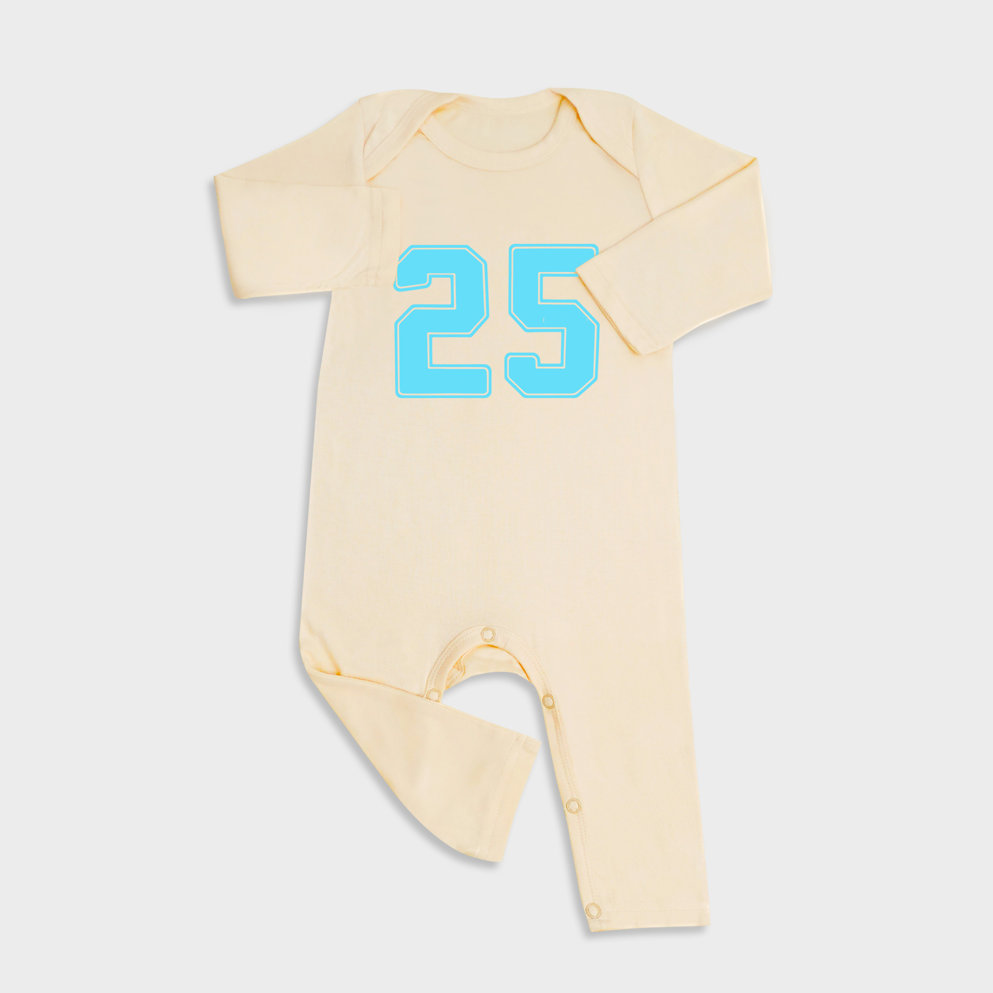 Twenty Five Long Sleeve &Long Leg Jumpsuit Light Yellow