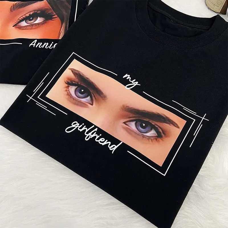 Unique Custom Eyes Tee Perfect Couple Gift