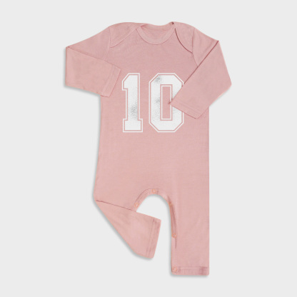 Vintage Sporty Baby Full Length Snap Rompers