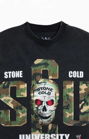 PacSun Men's WWE School Of Hard Knocks Stone Cold T-Shirt