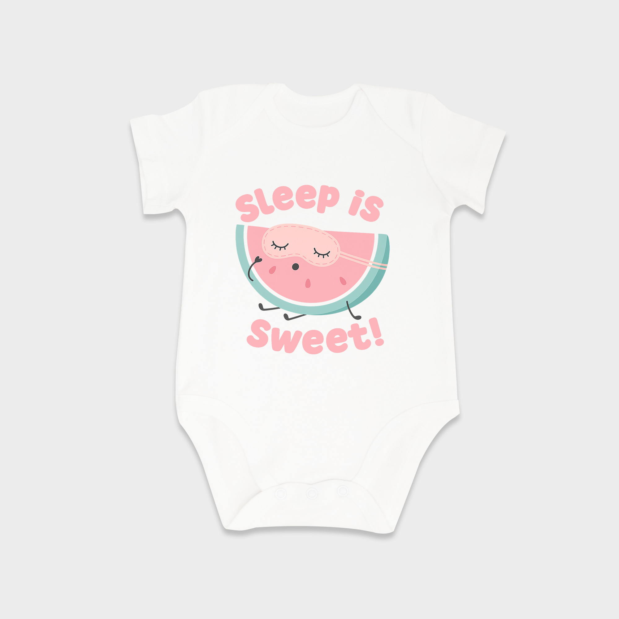 Watermelon baby onesies in White