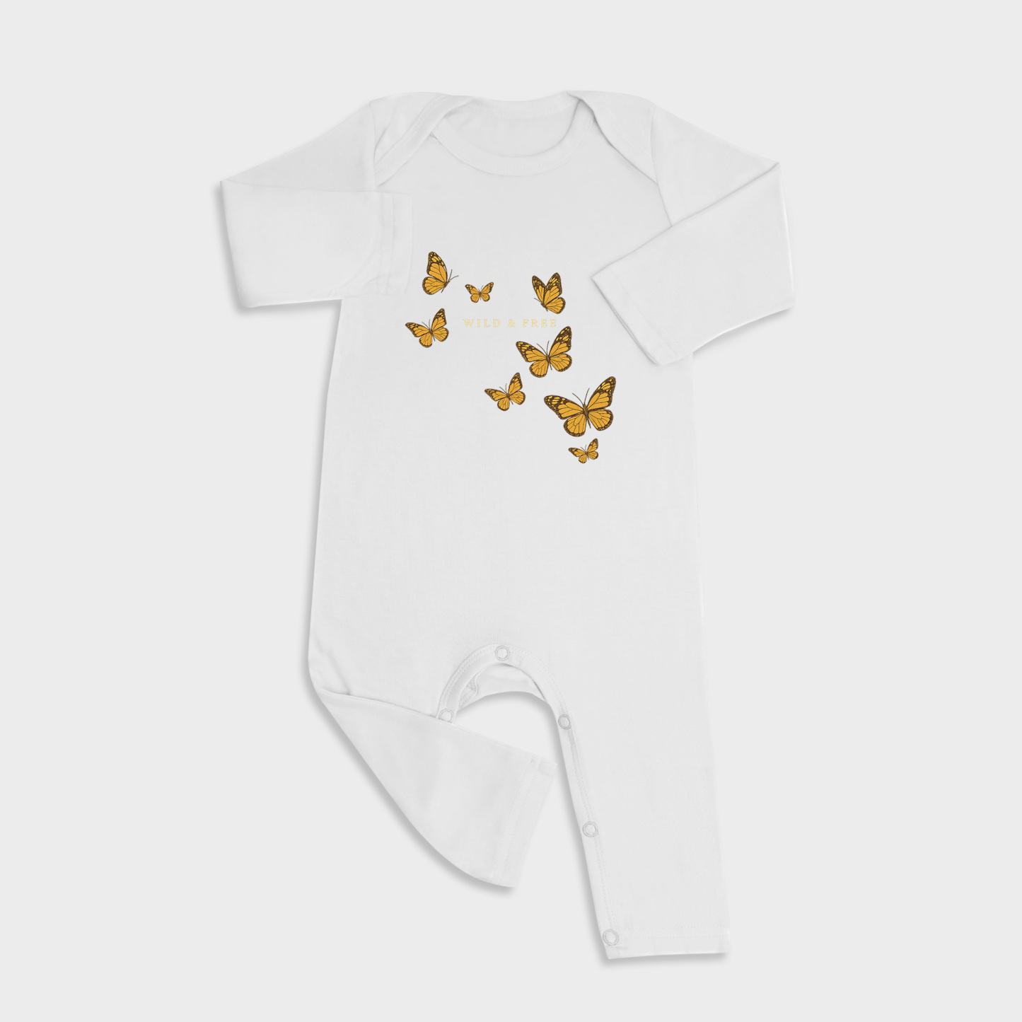 Wild & Free Baby Full Length Snap Rompers