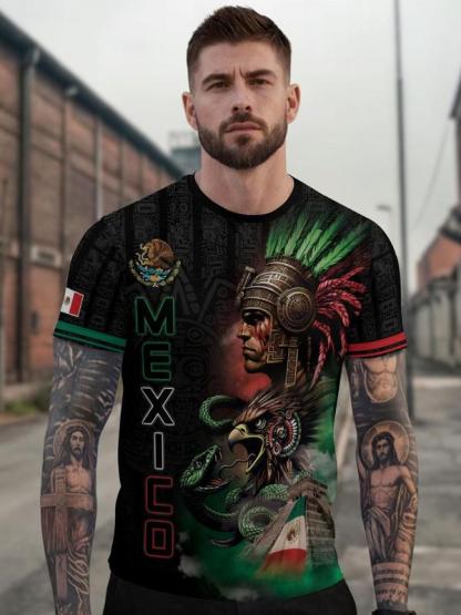 Mexico Aztec Warrior Heritage Soccer Jersey – Premium All-Over Print Culture Shirt