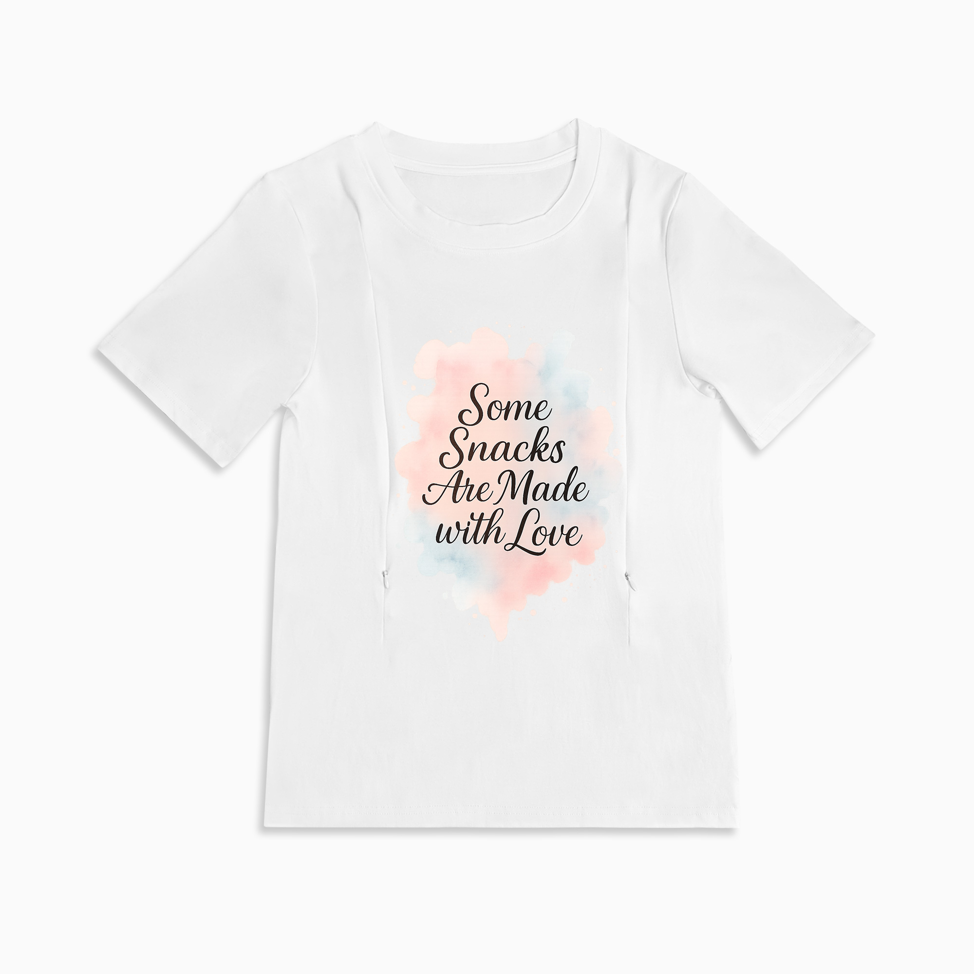 Cute Baby Shower Gift | "Snacks Made with Love" Nursing T-Shirt