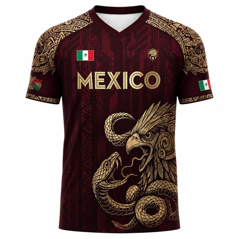 Mexico Heritage Eagle Performance Jersey – Premium Aztec-Inspired Fan Shirt