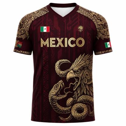 Mexico Heritage Eagle Performance Jersey – Premium Aztec-Inspired Fan Shirt
