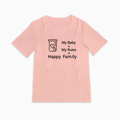Totkeeps Nursing Wear | "My Baby My Rules" T-Shirt | Soft Cotton