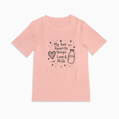 Postpartum Wardrobe Essential | Love & Milk Nursing Tee with Zippers
