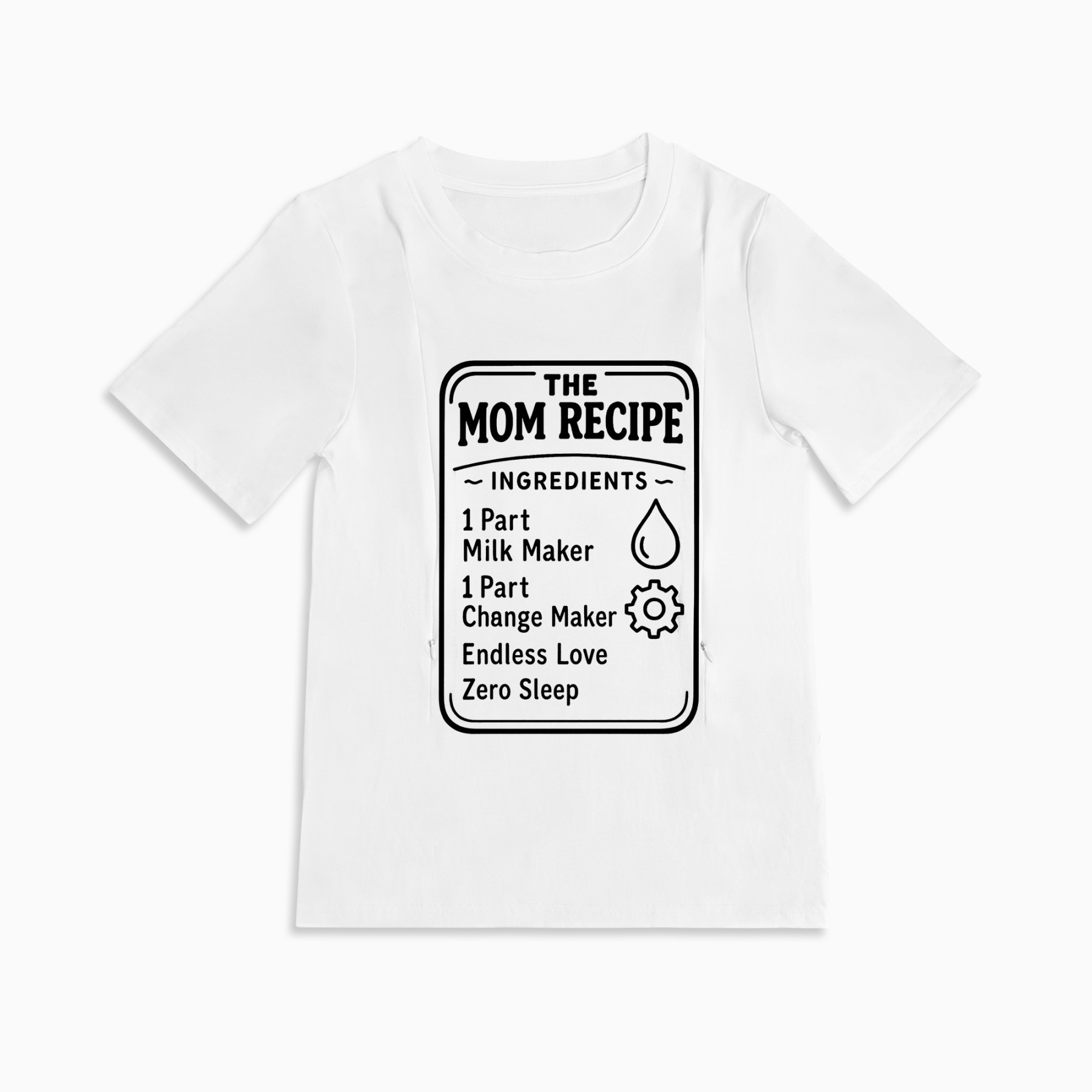 Easy Access Nursing Shirt | Milk Maker & Change Maker Slogan | Comfort & Style