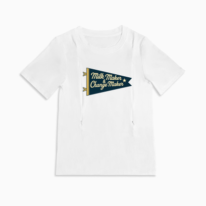 totkeeps Nursing T-Shirt | Milk Maker & Change Maker | Convenient Side Zippers