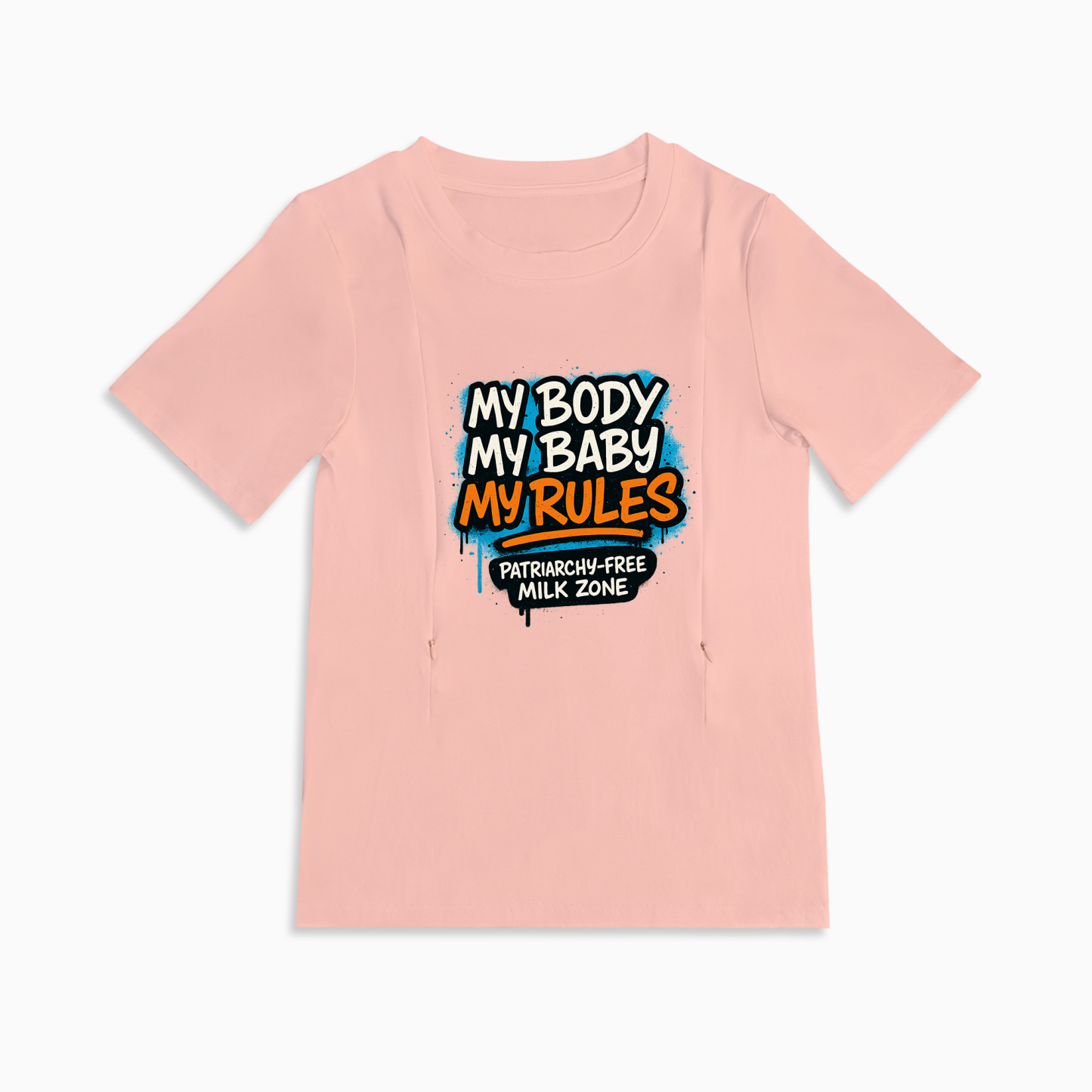 Easy Access Nursing Shirt | Patriarchy-Free Milk Zone | totkeeps Love