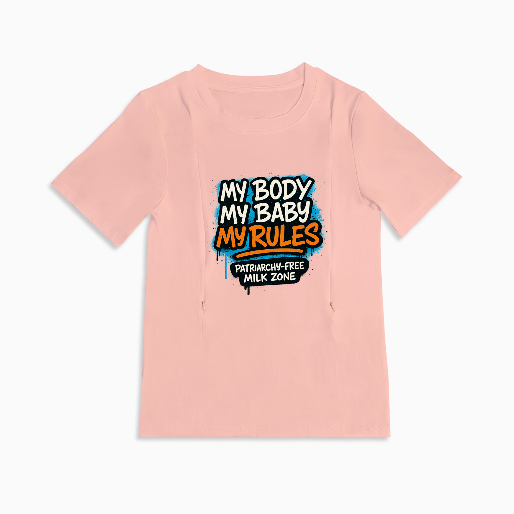 Easy Access Nursing Shirt | Patriarchy-Free Milk Zone | totkeeps Love