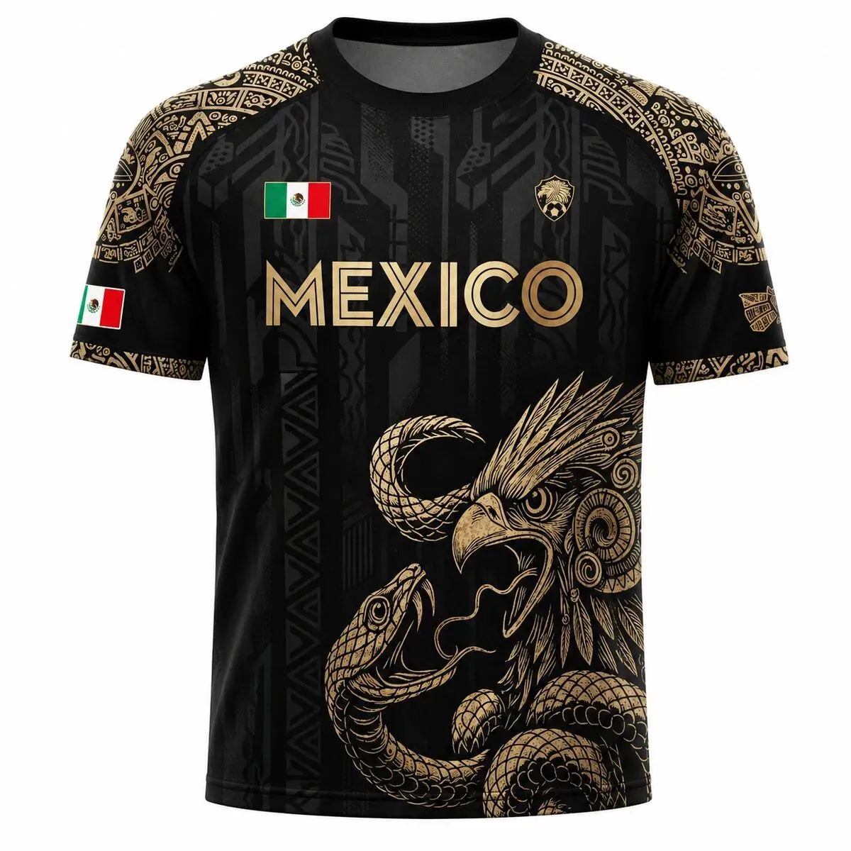 Mexico Heritage Eagle Performance Jersey – Premium Aztec-Inspired Fan Shirt