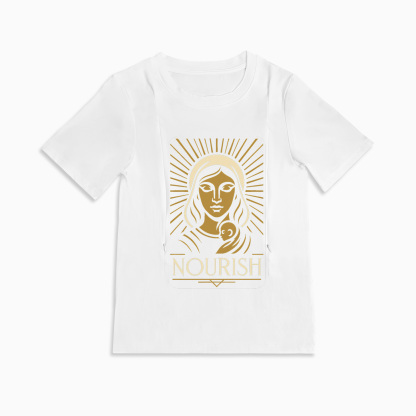 Easy Access Nursing Shirt | Nourish Graphic Tee | For New Moms