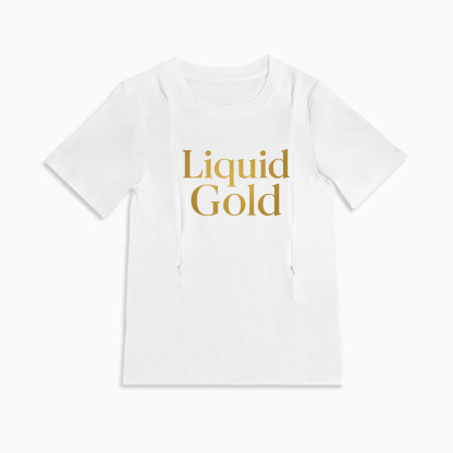 totkeeps Nursing T-Shirt | Liquid Gold Inside | Convenient Side Zippers