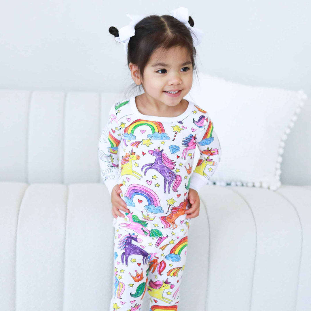 Two-Piece Toddler Pajamas - Unicorn