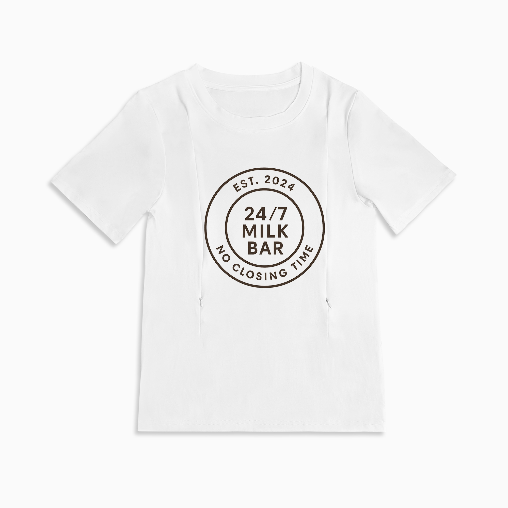 Side Zipper Breastfeeding Top | 24/7 Milk Bar | Comfy & Cute