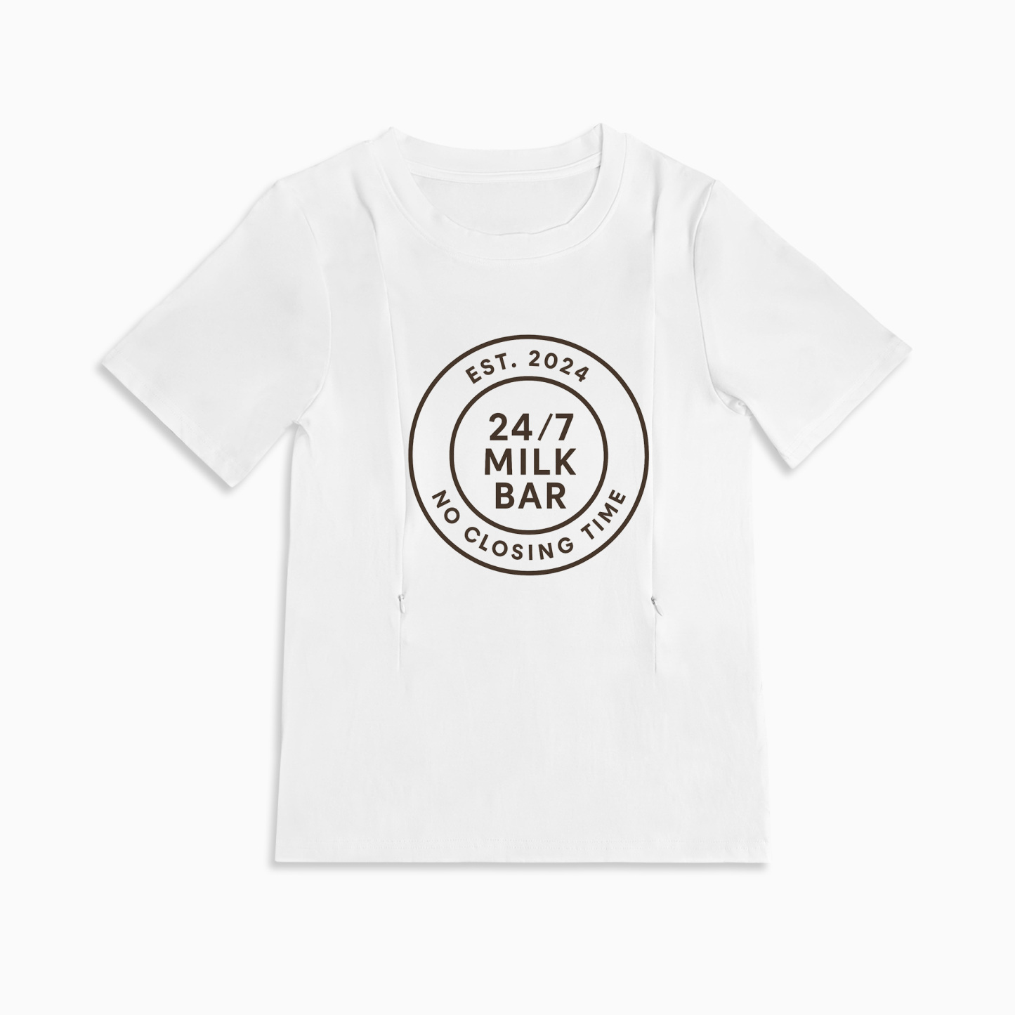 Side Zipper Breastfeeding Top | 24/7 Milk Bar | Comfy & Cute