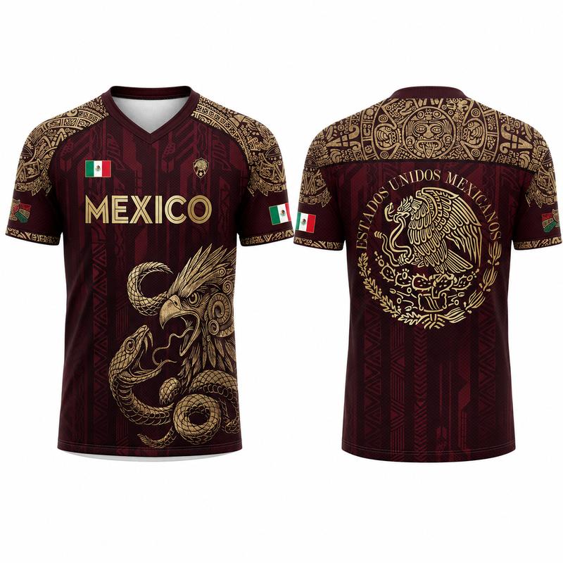 Mexico Heritage Eagle Performance Jersey – Premium Aztec-Inspired Fan Shirt