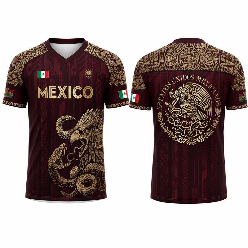 Mexico Heritage Eagle Performance Jersey – Premium Aztec-Inspired Fan Shirt