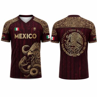 Mexico Heritage Eagle Performance Jersey – Premium Aztec-Inspired Fan Shirt