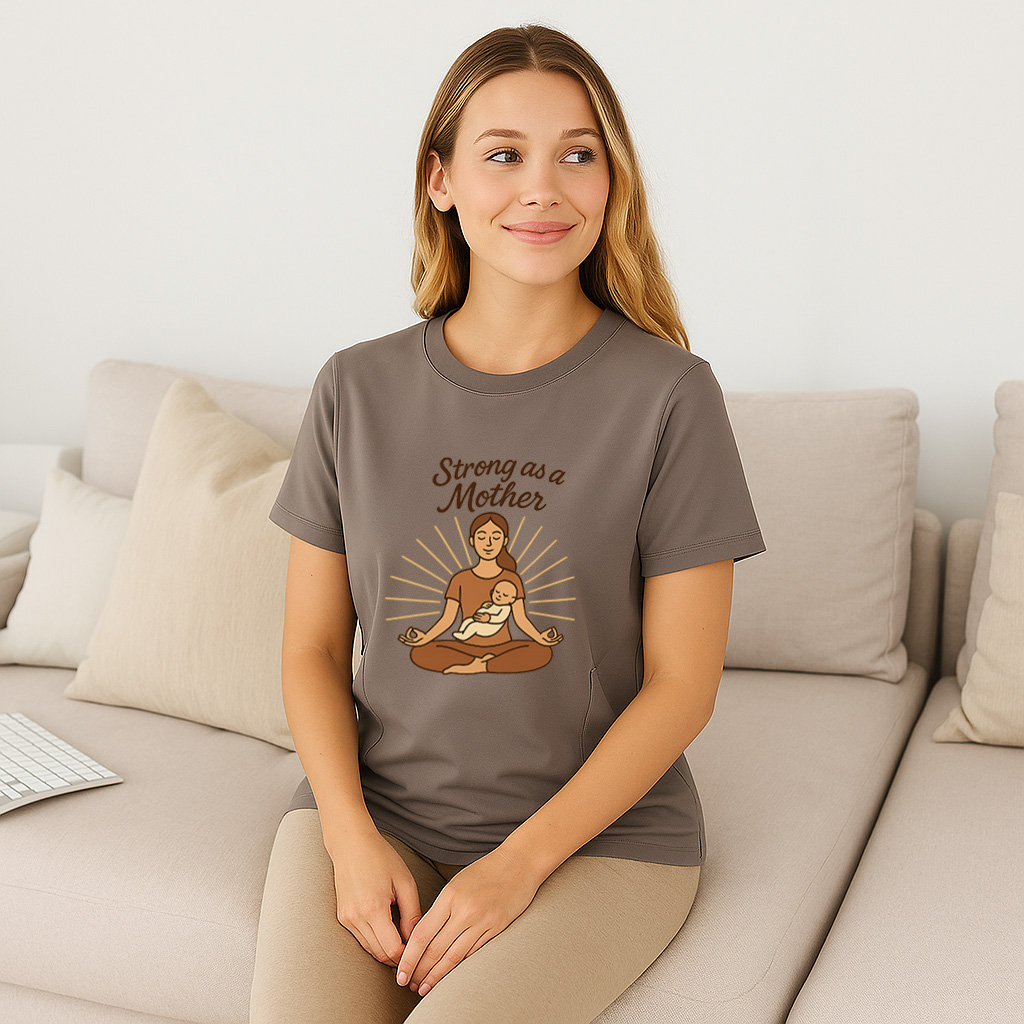 Empowering Strong as a Mother Nursing Tee | Perfect Bab | brand