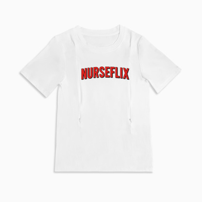 Totkeeps Nursing Wear | Netflix & Nurse Tee with Invisible Side Zippers