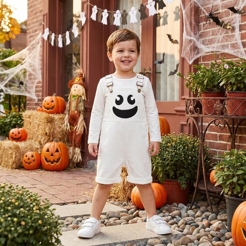 [Copy]Kids’ Cute Pumpkin & Ghost Graphic T-Shirt