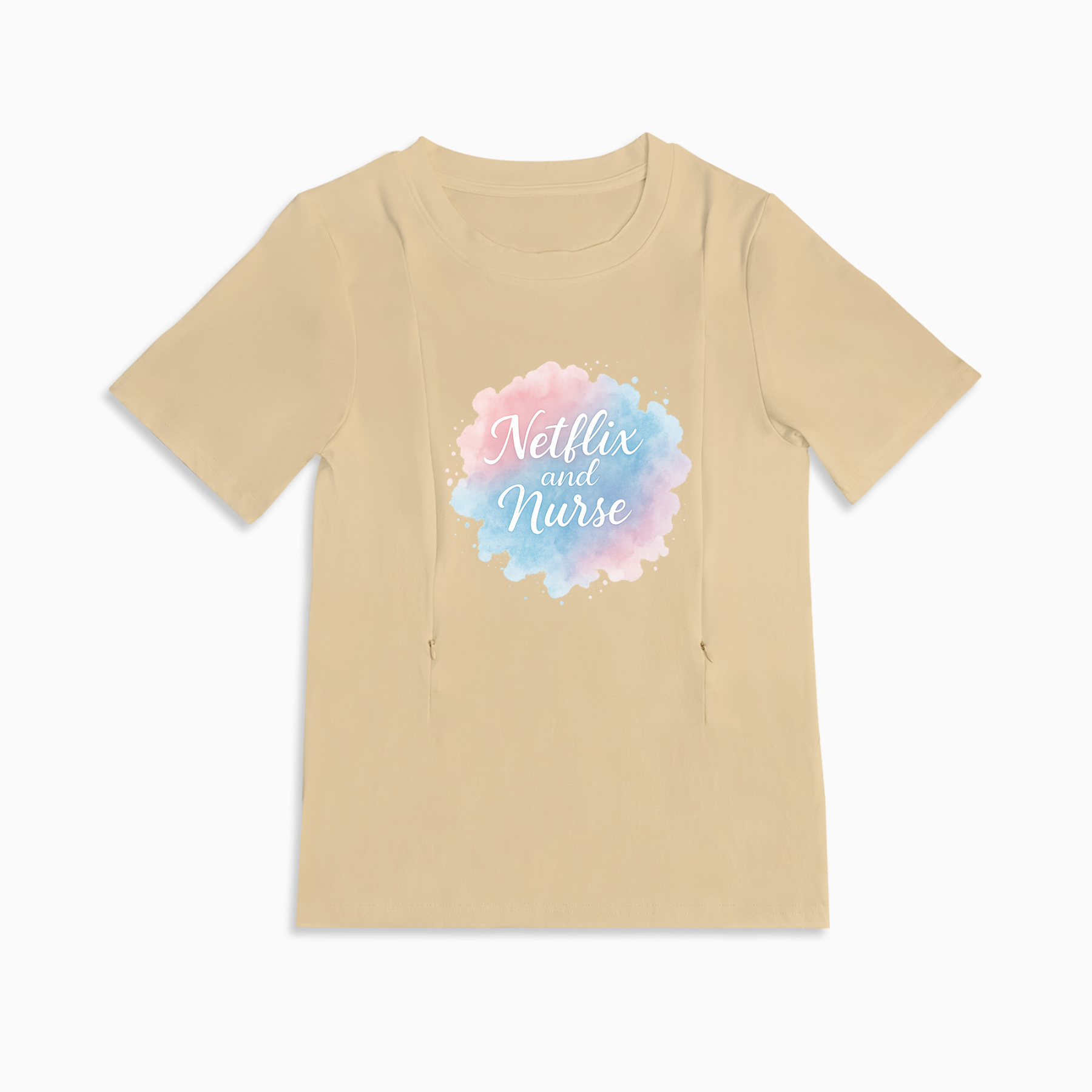 Postpartum Nursing T-Shirt | Netflix and Nurse Design | Breathable Cotton