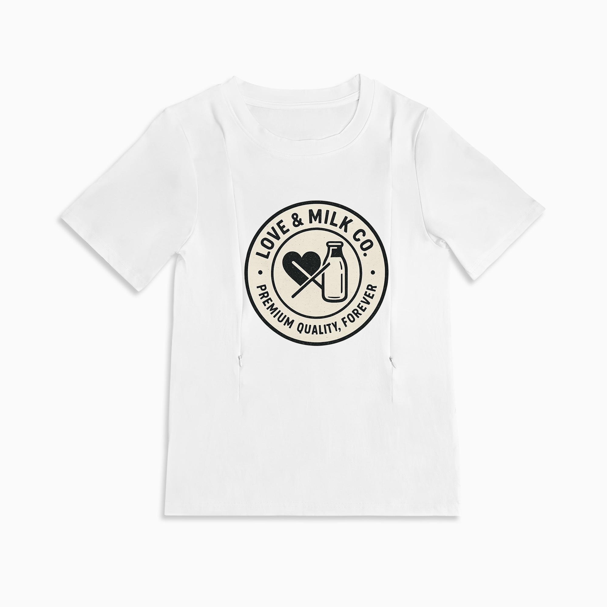 totkeeps Nursing T-Shirt | Love & Milk | For Breastfeeding Moms