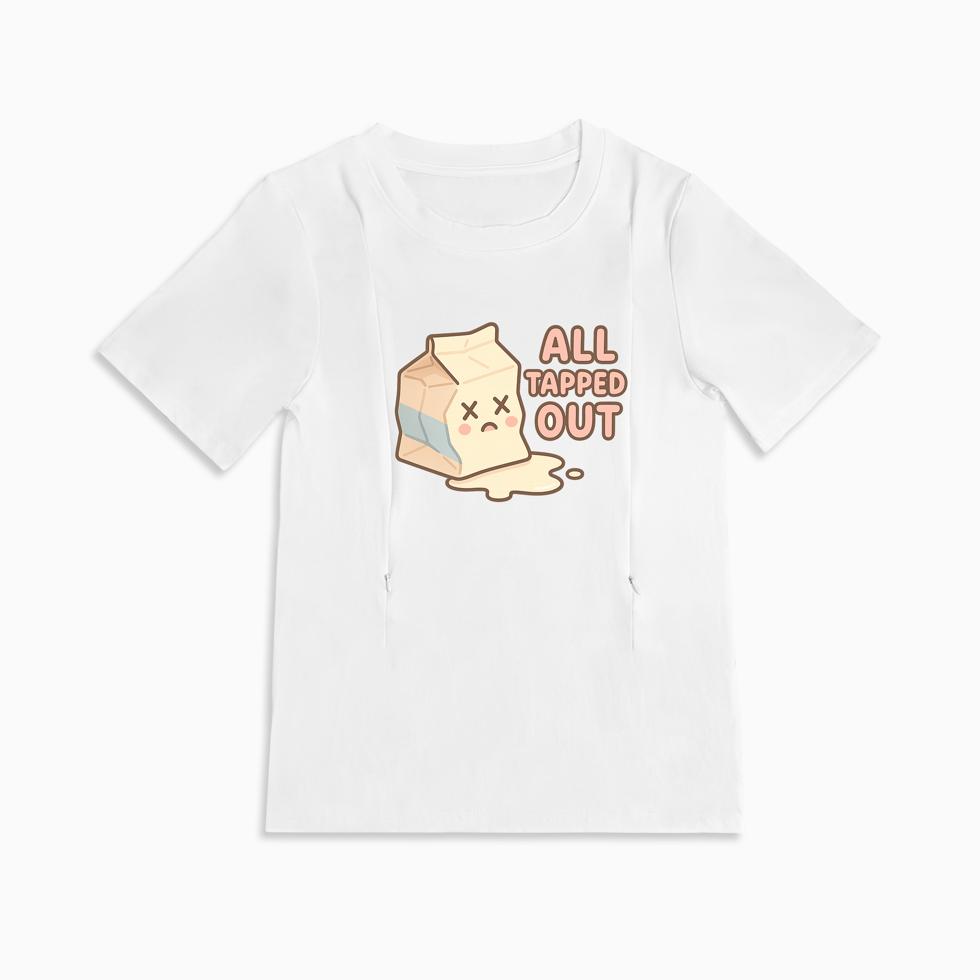 Zipper Breastfeeding Top | Funny "Straight Outta Milk Supply" Shirt for Moms