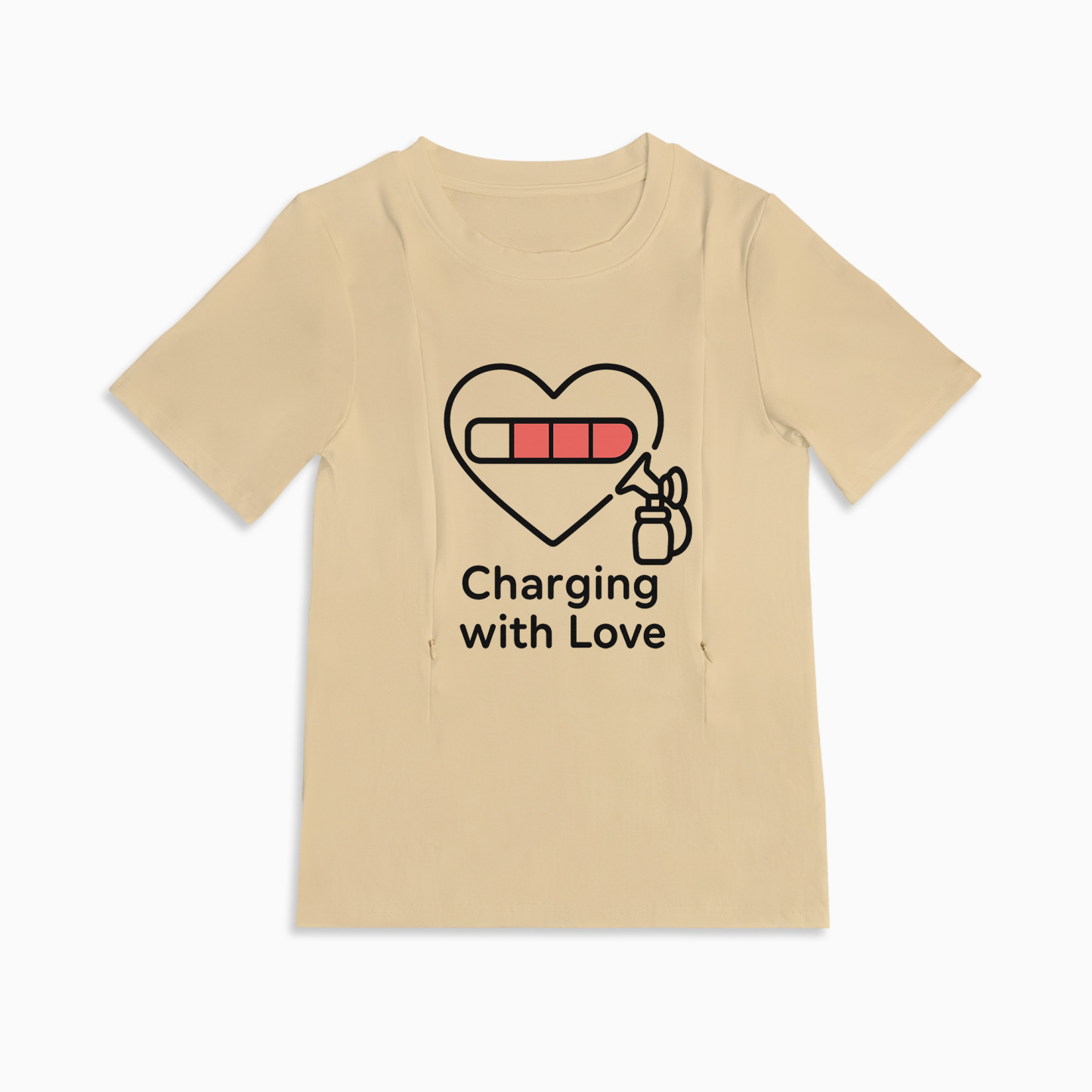 Postpartum Pumping Tee | "Pump Like a Mother" | Easy Zipper Top