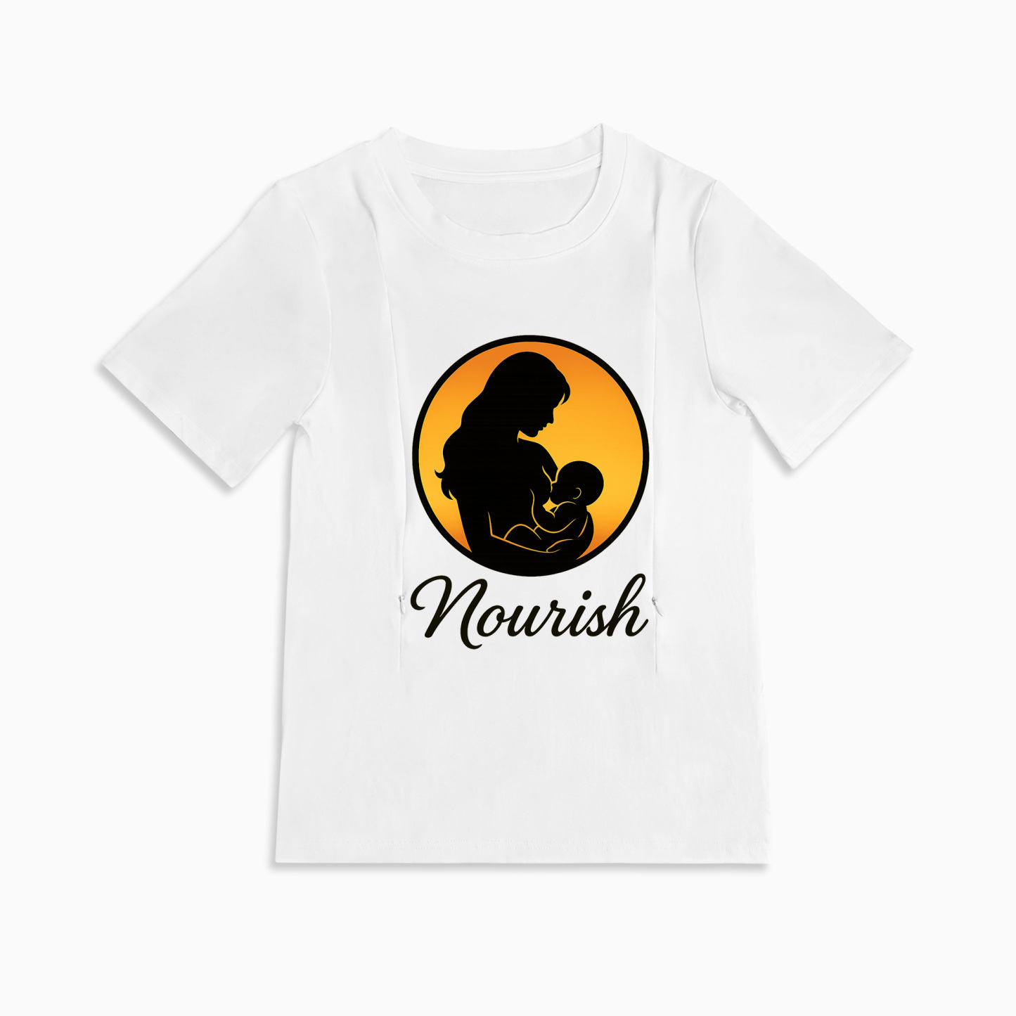 Discreet Breastfeeding Top with Side Zippers | Nourish by totkeeps