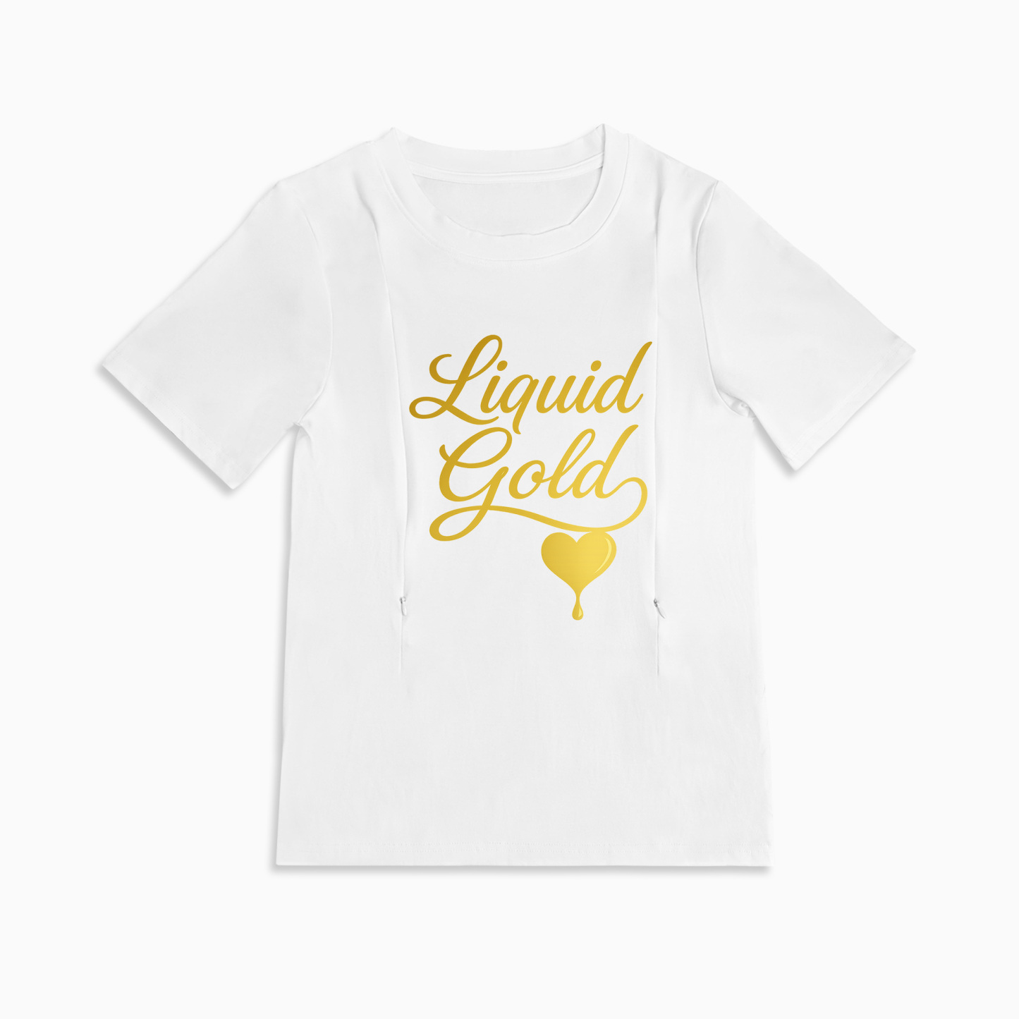 Totkeeps Liquid Gold Breastfeeding Tee | Easy Side Zippers