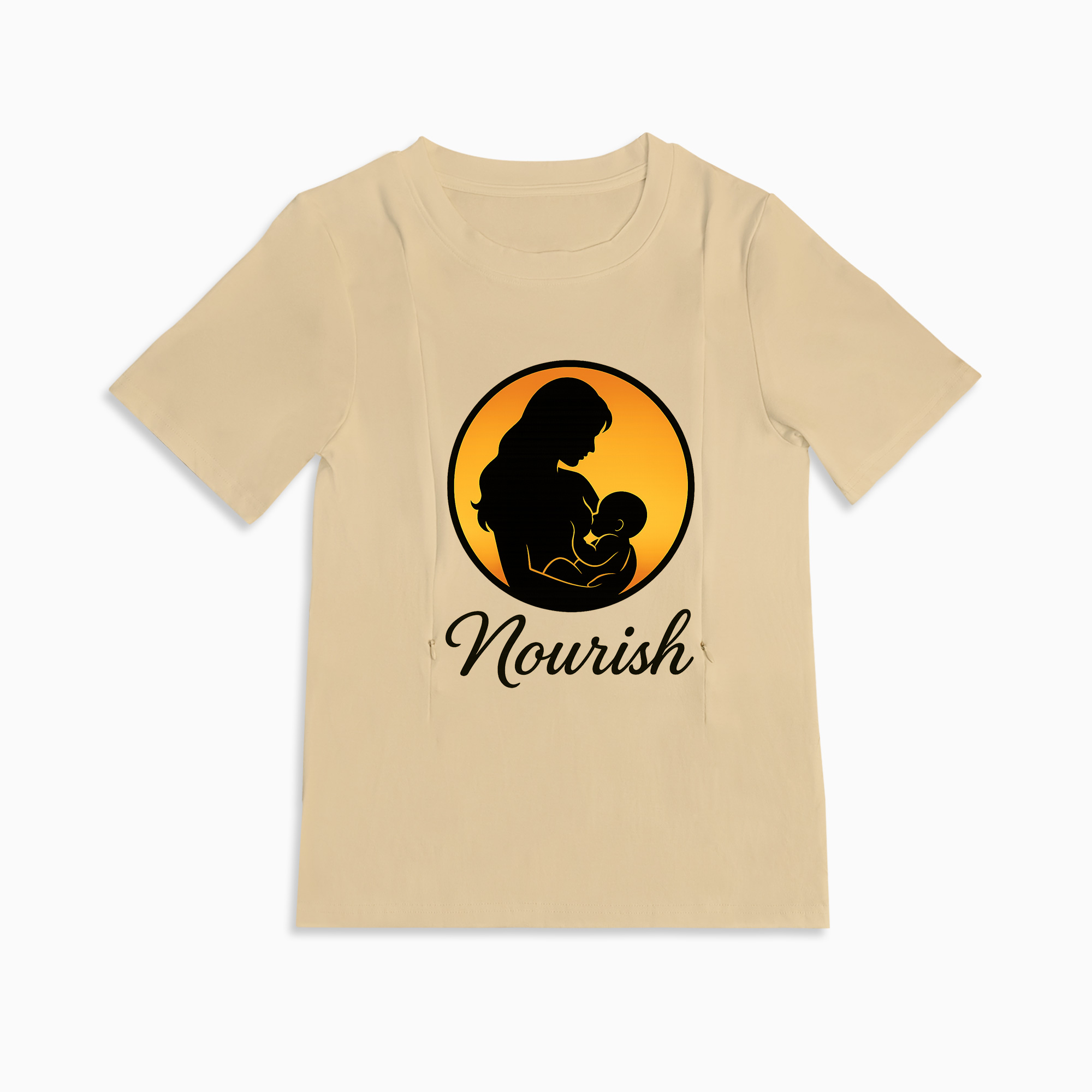 Discreet Breastfeeding Top with Side Zippers | Nourish by totkeeps