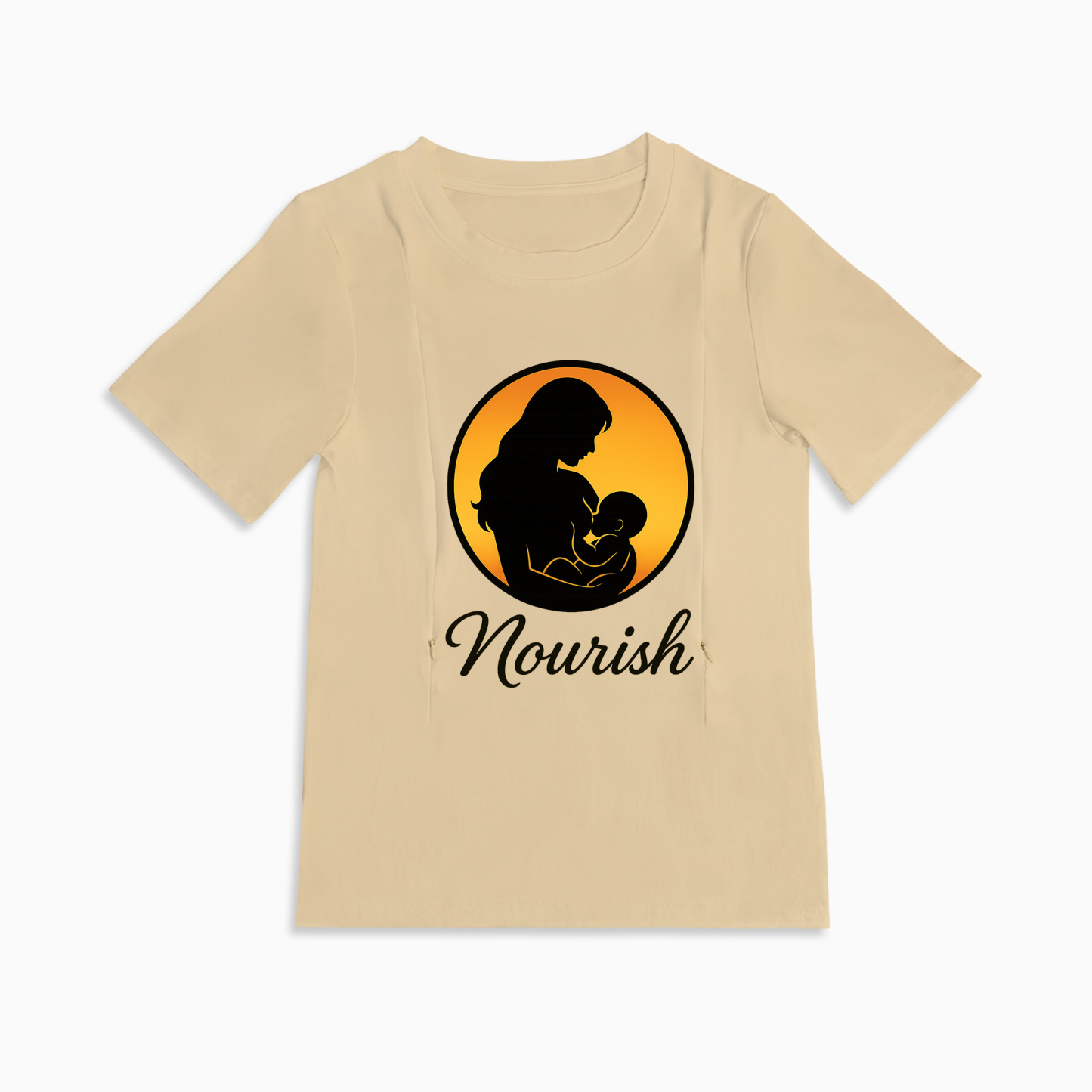 Discreet Breastfeeding Top with Side Zippers | Nourish by totkeeps