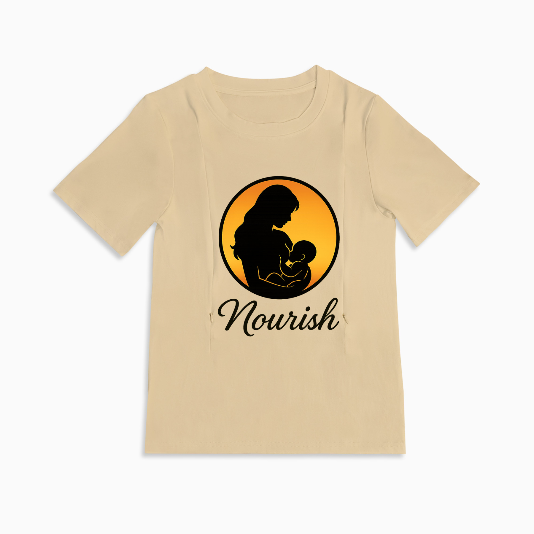 Discreet Breastfeeding Top with Side Zippers | Nourish by totkeeps