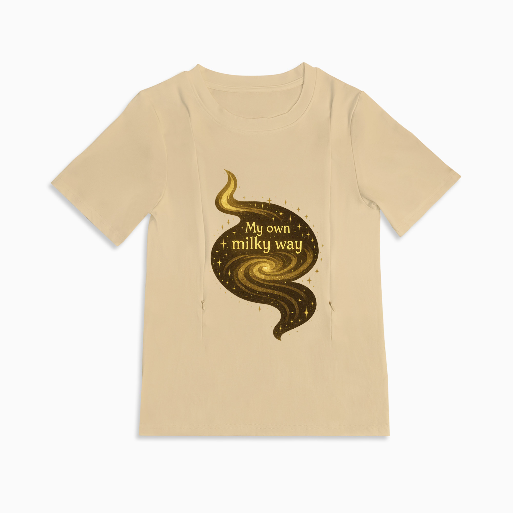 totkeeps Liquid Gold Cotton T-Shirt | Designed with Love for Nursing Moms
