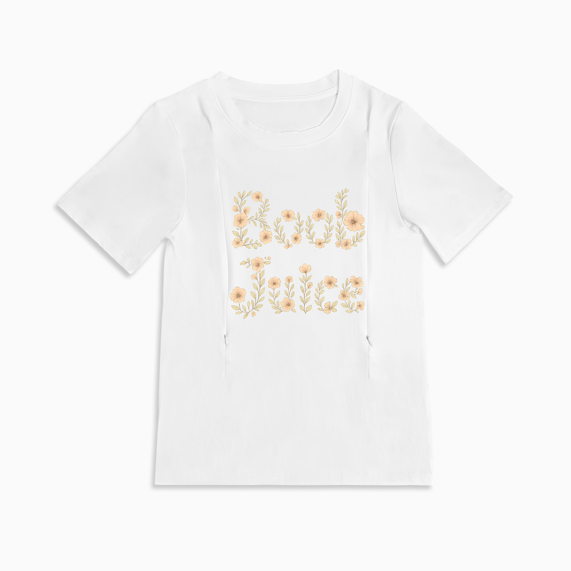 Side Zip Nursing Top | Funny "Boob Juice" | Postpartum Must-Have